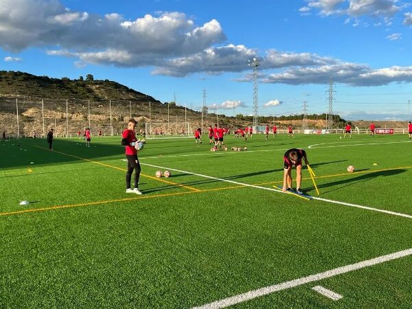 Ciudad deportiva de Logroño una vez producida la instalación de césped artificial en la Rioja por parte del UD Logroñés.