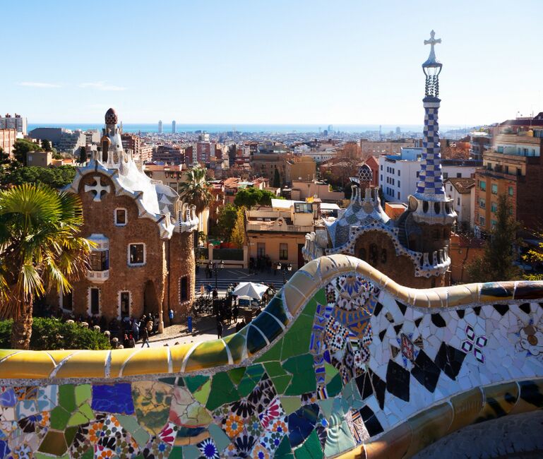 Imagen del parque Güell en Barcelona.