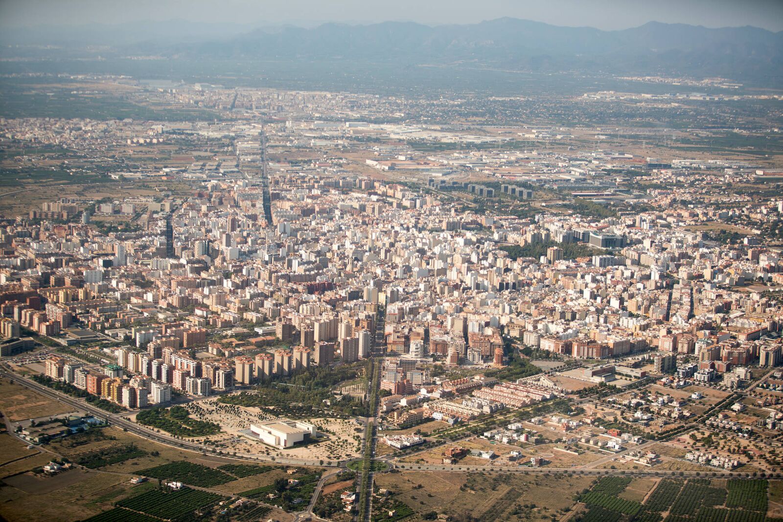 Vista aérea de Castellón de la Plana.